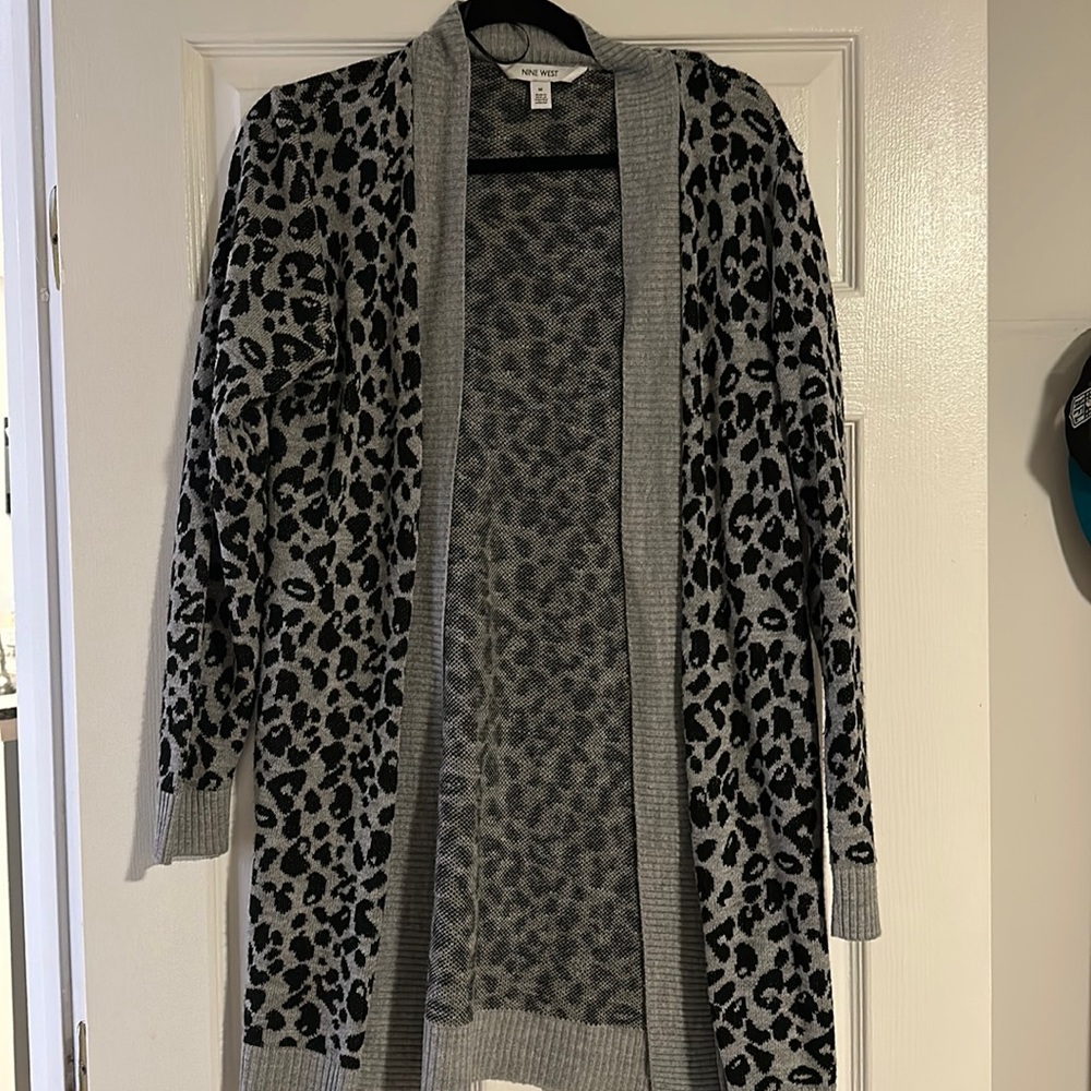 Women’s Nine West Cheetah Cardigan